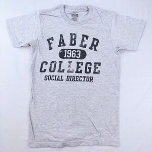American Classics T-Shirt Mens Small Gray Faber College Animal House Movie Tee